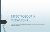 ESPECTROSCOPÍA VIBRACIONAL - depa.fquim.unam.mxdepa.fquim.unam.mx/.../SimetriaIIEspectroscopiaVibracional_32594.pdf · para el caso vibracional, son función de alguna coordenada