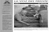 LA VOZ DEL FRENTE - frentedemadrid.com · de los frentes de guerra: Córdoba, La Granja, Jarama, Brunete, Aragón... En la fotografía, perteneciente a su archivo fotográfico personal,