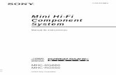 Mini Hi-Fi Component System - sony.co.uk · MHC-RG550. 2ES Nombre del producto : Sistema de Mini-Componente de Alta Fidelidad Modelo : MHC-RG660/RG550 POR FAVOR LEA DETALLADAMENTE