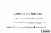 Conceptos básicos - OCW 2017ocw.uc3m.es/tecnologia-electronica/electronica-potencia/material...A. Barrado, C. Fernández, A. Lázaro, E. Olías, M. Sanz, P. Zumel / OCW Electrónica