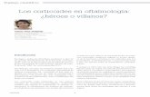 Los corticoides en oftalmología: ¿héroes o villanos?axonveterinaria.net/web_axoncomunicacion/centroveterinario/41/cv... · Introducción Sin lugar a dudas, las Penicilinas encabezan