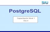 PostgreSQL - repositorio.siu.edu.ar · . Ejemplos ... postgres=# \h create function... CREATE [ OR REPLACE ] FUNCTION