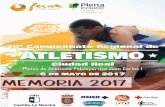 MEMORIA ATLETISMO- CIUDAD REAL 2017 0 FECAM 20º CTO... · MEMORIA ATLETISMO- CIUDAD REAL 2017 FECAM 2 El campeonato Regional de Atletismo 2017, organizado por FECAM, se celebró