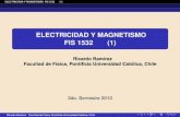 ELECTRICIDAD Y MAGNETISMO FIS 1532 (1)pauli.fis.puc.cl/~rramirez/E_M/EM_b_clase1.pdf · ELECTRICIDAD Y MAGNETISMO FIS 1532 (1) ELECTRICIDAD Y MAGNETISMO FIS 1532 (1) Ricardo Ram´ırez