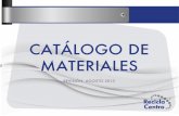 CATÁLOGO DE MATERIALES - Reciclacentroreciclacentro.com/Catalogo_Materiales_RCC2013.pdf · Se requiere Análisis en laboratorio. RGI R EGRESO I NDUSTRAIL DE BAJO M ANGANESO 10. R