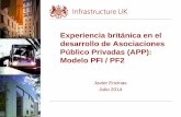 Experiencia británica en el desarrollo de Asociaciones ... · Vision general: Estructura típica PFI /PF2 Seguro Bancos o Tenedores de bonos Contrato de Construcción Acuerdo de
