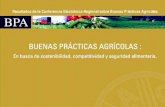 Buenas Prácticas Agrícolas (BPA) - fao.org · 8 IV. UN PROYECTO REGIONAL DE BPA 1. Actividades, recursos y medidas para apoyar y colaborar enelaboración lade 49 normas técnicas