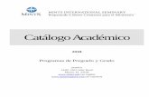 Catálogo Académico - mintsespanol.commintsespanol.com/documentos/MINTS_Catalogo_2018.pdf · Registro de emails de correspondencia de MINTS e. Calendario de estudio para el año