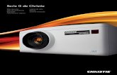 Serie G de Christie - christiedigital.com · TTB que permite que el proyector funcione 24 horas al día 7 días por semana. Funda de cable blanca (opcional) La carcasa blanca y la