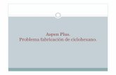 Aspen Plus. Problema fabricación de ciclohexano. · 1. Especificar el setup y luego los componentes (el agua es necesaria para la segunda parte del problema).