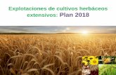 Explotaciones de cultivos herbáceos extensivos: Plan 2018 · se podrá elegir el módulo 1 o el módulo 2. 9 . MÓDULOS 1 Y 2 Sistema cultivo Grupo de Cultivos Ámbito de Aplicación