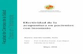 Efectividad de la acupuntura en pacientes con insomniotauja.ujaen.es/bitstream/10953.1/3122/1/TFG GARRIDO_CASTILLO_TANIA.pdf · 1 Facultad de Ciencias de la Salud alud UNIVERSIDAD