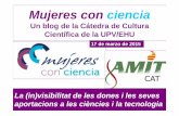 Mujeres conMujeres con ciencia - ehu.eusmtwmastm/AMIT_CAT_2015.pdf · hechicero, mago, adivino, ... di f d d h b Desde 1910, el número de mujeres en las universidades españolas