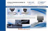 PALPADORES - mitutoyo.com.mx · Para CMM CNC SURFTEST PROBE (Palpador para medición de rugosidad superficial) SURFTEST PROBE es un palpador para medir la rugosidad superficial que