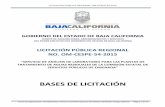 BASES DE LICITACIÓN -  · LICITACIÓN PÚBLICA REGIONAL OM-CESPE-54-2015 Comité de Adquisiciones, Arrendamientos y Servicios del Poder Ejecutivo del Gobierno del Estado de Baja