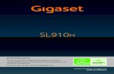Gigaset SL910H · El terminal inalámbrico ofrece un acoplamiento acústico con audífonos aunque no ofrece un acoplamiento magnético con la bobina de audífonos analógicos pudiendo