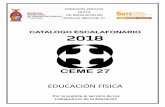 EDUCACIÓN FÍSICA - sepyc.gob.mx III/Catalogos 2018... · a los trabajadores de la educacion: La Comisión Estatal Mixta de Escalafón en Sinaloa, para los trabajadores de la Secretaría