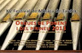 XV Festival de Música de Tardor - Bisbat de Lleida Festival.pdf · Aquell patrimoni musical, arquitectònic i artístic ha arribat fins als nostres dies de la mà d’una trentena