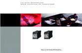 La guía Schmersal para módulos de seguridad · Dispositivos de parada de emergencia 4 Extensión de salidas 5 Supervisión de resguardos 6 Interruptores magnéticos de seguridad