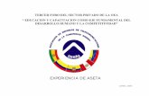 TERCER FORO DEL SECTOR PRIVADO DE LA OEA “ … · sittel - bolivia a nivel andino aseta es el organismo internacional de las telecomunicaciones andinas citel oea bid comtelca canto.