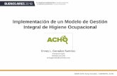 Implementación de un Modelo de Gestión Integral de Higiene Ocupacional · 2018-09-12 · disertante: enney gonzález -acho higiene ocupacional identificaciÓn reconocimiento de