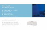 MODULOs UNIVERSALes - Electro-dos · Caja exterior Siglo XXII 4 módulos 8 / 40 IP40 con tornillos y tarugos - Blanca Conector para cablecanal de 14X7, 20 18X21 y 20X10 - Blanca Apto