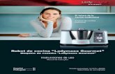 Robot de cocina “Ladymaxx Gourmet” - SINGER · Español ES Robot de cocina “Ladymaxx GOURMET” Seguridad 3 Seguridad eléctrica - No utilice el aparato si el cable o el enchufe