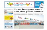 Nuestros deportistas nos comentan sobre la emoción que los ... · emoción que los embarga por la cercanía de Lima 2019 p. 6 EL LEGADO: Obras de infraestructura deportiva para Lima