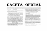 GACETA OFICIAL · GACETA OFICIAL DE LA REPUBLICA BOLIVARIANA DE VENEZUELA A1V0 CXXXII NIES XI Caracas, jueves I° de septiembre de 2005 Ntimero 38.263 SUMARIO DivisiOn (Guardia Nadlona