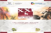 XXI Concurso Estatal de Lectura Don Quijote nos invita a ...sec.chihuahua.gob.mx/sae/convocatorias/pdf/20182/media superior... · Las Voces del Quijote Educación Media Superior 1