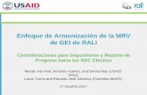 Enfoque de Armonización de la MRV de GEI de RALI - Ledslacledslac.org/wp-content/uploads/2017/08/09-Capacitacion-4_RALI... · información : Cómo alinear MRV a nivel de proyectos