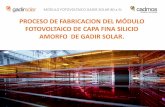 PROCESO DE FABRICACION DEL MÓDULO FOTOVOLTAICO DE CAPA ...gadirsolar.es/documentos/090617-fabricacion-modulo.pdf · fotovoltaicos de capa fina.” Así mismo, han superado las pruebas