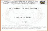 La industria del vestido - UBAbibliotecadigital.econ.uba.ar/download/tesis/1501-0509_HojmanJ.pdf · Cita APA: Hojman, J. (1950), La industria del vestido. Buenos Aires: Universidad