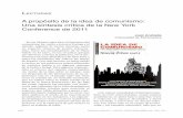 A propósito de la idea de comunismo: Una síntesis crítica ... · El primer capítulo del libro lo firma Alain Badiou, el influyente filósofo francés alre- ... y esas comunidades