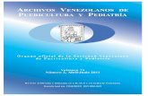 ARCHIVOS VENEZOLANOS DE PUERICULTURA Y … - Vol. 74... · sociedad venezolana de puericultura y pediatrÍa..... 88 normas para la publicaciÓn de trabajos en la revista archivos