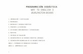 Way to English 3 Programación didáctica (LOMCE - Canarias)  · Web view• Aprender la formación de las estructuras del Reported Speech. ... rutas en caravana de camellos por