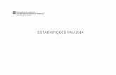 Estadístiques PAU 2014 - XTECBlocsblocs.xtec.cat/elruidodelalluvia/files/2016/02/pau...8. Resultats globals per matèries i fases PAU 2014 9. Resultats per matèries de fase específica