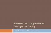 Análisis de Componentes Principales (PCA)jagonzalez/ML/PCA.pdf · Introducción a PCA 25/02/13 2:54 pm ! PCA " herramienta estándar en análisis de datos ! Simple ! No paramétrico