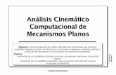 Análisis Cinemático Computacional de Mecanismos Planosimac.unavarra.es/.../pdfdoc_prac/estudio_singularidades_mecanismos.pdf · Mecanismos Planos Objetivos: mostrar programas de