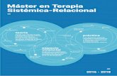 Máster en Terapia Sistémica-Relacional · vivencial relacional sistémico interpersonal narrativo constructivista humanista psicodinámico cognitivo familia de origen dinámicas