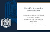 Reunión Académica Inter-prácticas - UNAM 2018 · • “Diagnóstico Institucional. Unidad de planeación y evaluación”. Lic. Eunice Zúñiga, Lic. Noemí Navarro, Lic. María