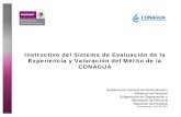 Instructivo del Sistema de Evaluación de la Experiencia y ...ftp.conagua.gob.mx/Experiencia/Instruct_Sist_Internet_Exp_Mer... · El Sistema de Evaluación en línea para realizar