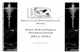 Plan Estrategico Institucional 2011-2021intranet.igp.gob.pe/transparencia/pei/files/pei_2011-2021.pdf · instrumentos de gestiOn ambiental, ... conocimiento y la cultura tradicionales