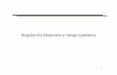 Regulación financiera y riesgo sistémico - archivo.cepal.orgarchivo.cepal.org/pdfs/SummerSchool... · La política macro prudencial pone al riesgo sistémico en el centro de su