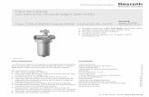 Filtro de tubería con elemento filtrante según DIN 24550ón.com/110LE.pdf · 5144, edicin 201405, Bosch Rexroth AG Filtro de tubería con elemento filtrante según DIN 24550 Características