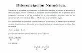 Diferenciación Numérica. · • Ejemplo: Aplicación de las fórmulas de Trapecio y de Simpson y comparación entre ellas. Considere la integral dad, aproxime la ... La regla del