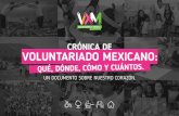 CRÓNICA DE VOLUNTARIADO MEXICANO - ciesc.org.mx³n.pdf · Además, el enfoque organizado de IAVE sobre el voluntariado le ha permitido reconocer, destacar y facilitar el importante