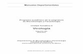 de Microbiología y Parasitología Unidad Temática II Virologíauiip.facmed.unam.mx/deptos/microbiologia/pdf/Virologia_2016_2017.pdf · Manuales Departamentales Programa académico