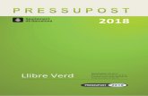 Llibre Verd - Ajuntament de Barcelonaajuntament.barcelona.cat/pressupostos2018/docs/Llibre-Verd-project... · 32302 Taxes informes, planols i certificats ur (SAP) 1.500,00 325 TAXA