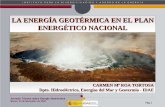 LA ENERGÍA GEOTÉRMICA EN EL PLAN ENERGÉTICO NACIONAL · ENERGÉTICO NACIONAL CARMEN Mªª ROA TORTOSA Dpto. Hidroeléctrico, Energías del Mar y Geotermia - - IDAE. ... La situación